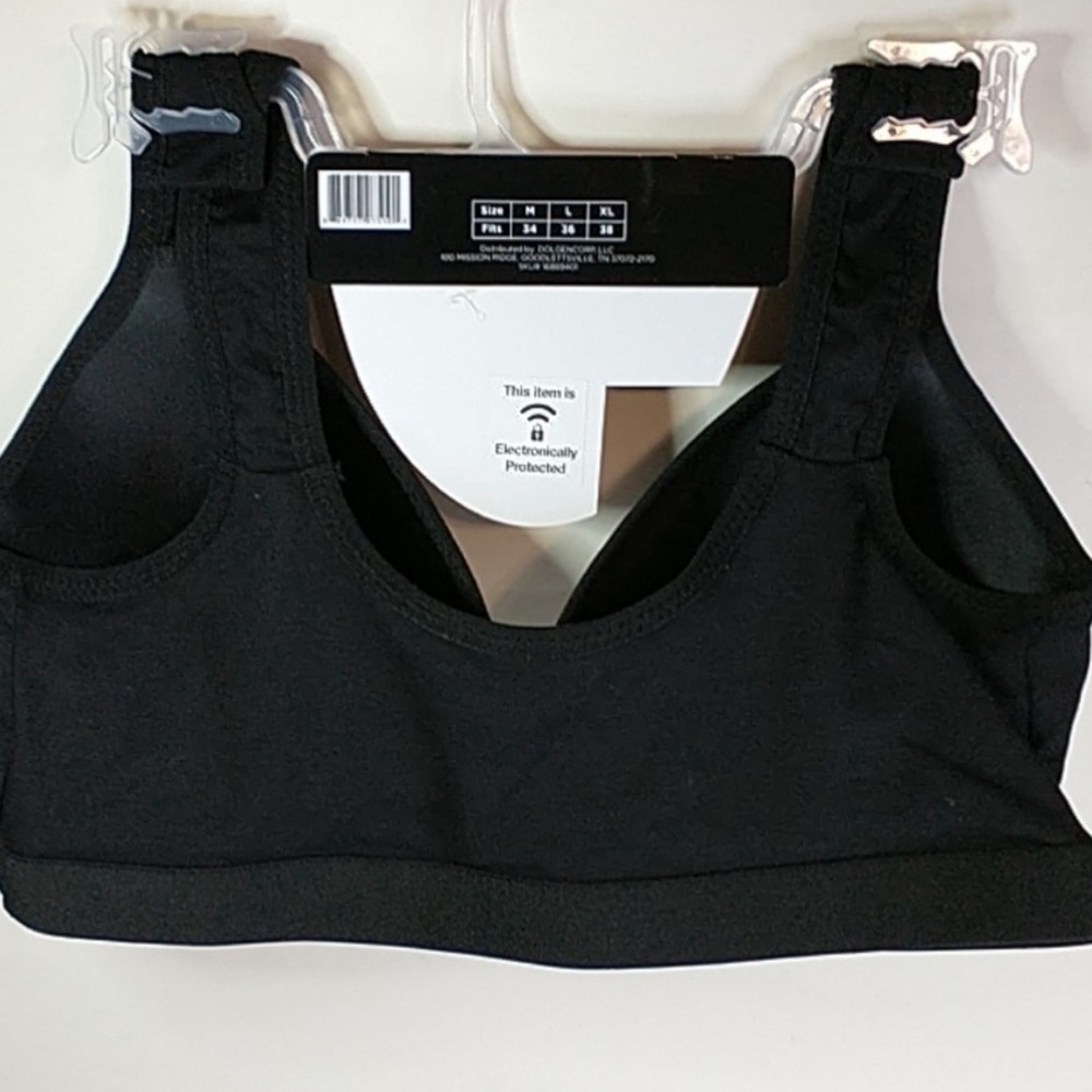 NWT Zone Pro fully padded pull over wire-Free Sports Bra SZ:M/M (34) Color:Black